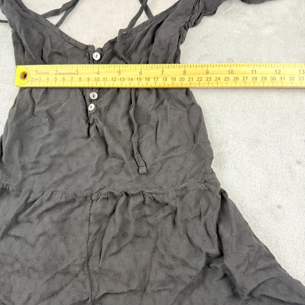Out From Under Urban Outfitters Black Swiss Dot Romper Women's XS TP